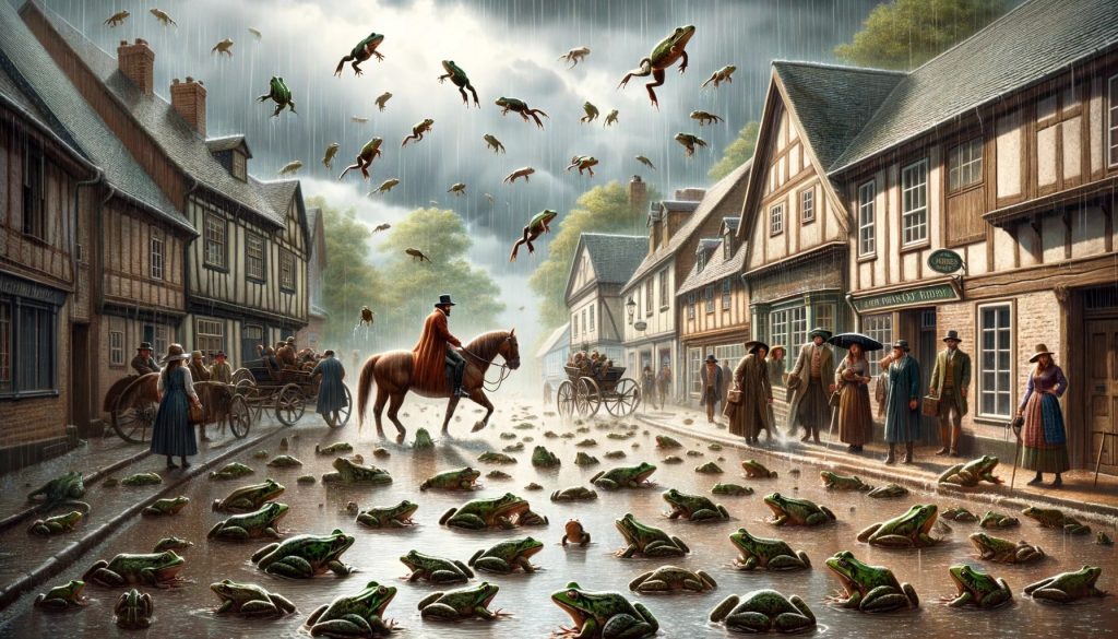 Lluvia de ranas evento histórico
